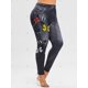 thumbnail image 2 of Más el tamaño de 3D de talle alto mariposa de la impresión Jeggings Rosegal Leggings de talla grande, 2 of 5