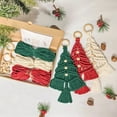 thumbnail image 2 of Handmade Christmas Tree Tapestry Kits Boho Decor Candle Making Kit Macrame Wall Hanger Kit Macrame Leaf Kit, 2 of 6