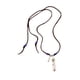 thumbnail image 5 of Collar con colgante de plumas, joyería de jefe indio nativo, estilo vintage, tribal, marrón con piedra azul, 5 of 9