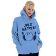 thumbnail image 3 of Split Happens Bowling League Nerd Hoodie Sweatshirt Women Men Brisco Brands S, 3 of 6