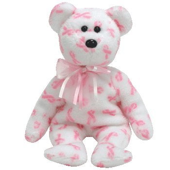 8.5 *Rare* TY Beanie Baby \u201cGiving\u201d the Breast Cancer Awareness Bear