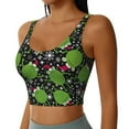 thumbnail image 2 of Pofeuu Frogs And Santa Hat Print Sports Bra for Women Sexy Vest Yoga Running Gym Fitness Crop Bras Tops-Medium, 2 of 8