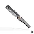 thumbnail image 1 of Steel Beard and Mustache Comb Folding Fine Pocket New NEW. Teeth, 1 of 8