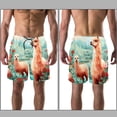 thumbnail image 3 of luoweisi Men's Beach Shorts Quick Dry Swim Trunks with Mesh Lining Alpaca 2XL, 3 of 5