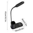 thumbnail image 2 of Luz Led para Dormitorio, Lámpara de Mesa Multifunción con Carga Inalámbrica Rápida Led Luz de Escritorio Ajustable Cuello de Ganso Lámpara de Estudio Blanca, Lámparas de Escritorio para Oficina en el, 2 of 4