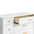 thumbnail image 6 of Babyletto Lolly 6 Drawer Double Dresser in White and Natural, 6 of 11
