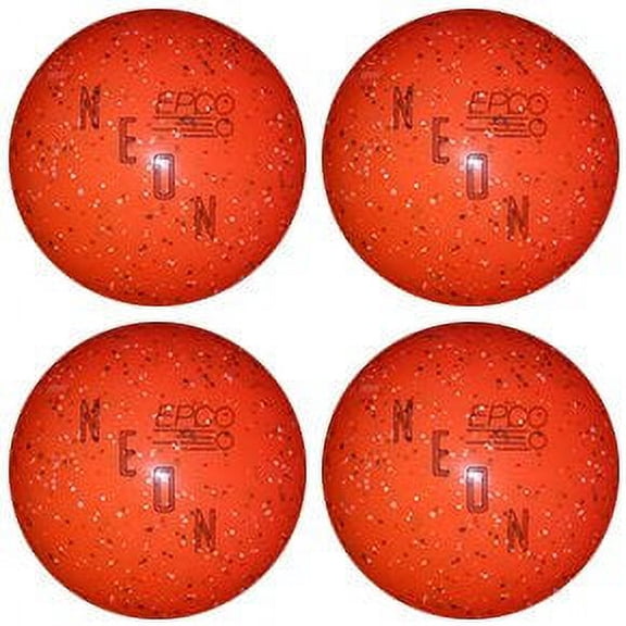 EPCO Neon Candlepin Bowling Ball- Neon Orange Four Ball (Size:4 1/2 inch- 2lbs. 6oz.;)