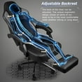 thumbnail image 6 of Bossin Big and Tall Gaming Chair 400lb Weight Capacity,Gamer Chairs for Adults,Video Game Chair wth Footrest,Racing Style Computer Gamer Chair with Headrest and Lumbar Support, 6 of 7