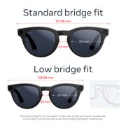 Ray-Ban Meta (Gen 2), Headliner, Shiny Black, Transitions® Sapphire Lenses | Smart AI Glasses