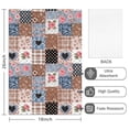 thumbnail image 2 of 2 Pcs Pioneer Flower Floral Print Pattern Kitchen Towels, Funny Microfiber Dish Towel Set, 18" X 26" Tea Towels, 2 of 6