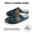 thumbnail image 6 of Lsque Vintage Compass Pattern Womens Comfort Cotton on Scuff With Memory Foam and Anti-skid Sole Slipper-44/45, 6 of 7