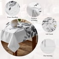 thumbnail image 5 of Gray Eucalyptus Leaves Table Cloth Waterproof Tablecloths, Farmhouse Botanical Watercolor Tablecloth Dining Table Cover for Kitchen Party Tabletop Outdoor, Rectangle Tablecloth 52x70 Inch, 5 of 9