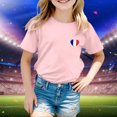 thumbnail image 2 of TZEWGL T-Shirts For Kid Sport Prints Short Sleeve Round Neck Basic Blouse For Newborns size 10-11T, 2 of 5
