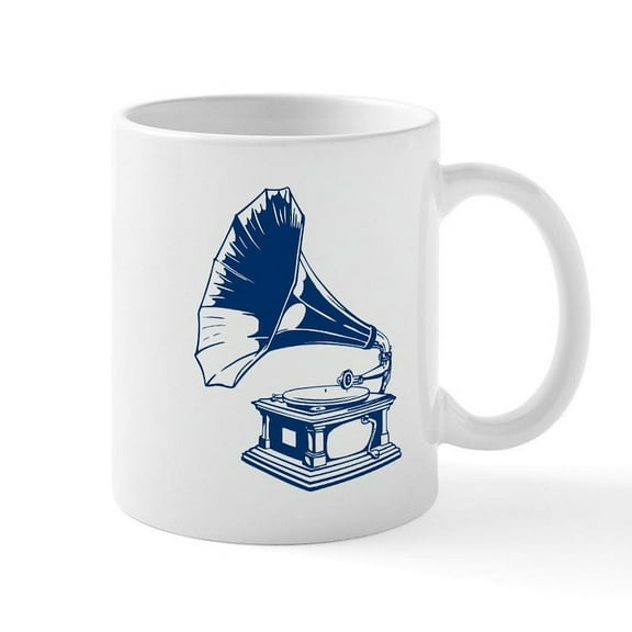 CafePress - Gramophone Mugs - 11 oz Ceramic Mug - Novelty Coffee Tea Cup