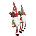 thumbnail image 3 of Santa's Workshop, Inc 18" Sitting Reindeer Gnomes, Set of 2, 3 of 5