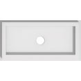 thumbnail image 1 of Ekena Millwork CMP10X5RE-01000 1 in. ID x 3.5 in. Rectangle Architectural Grade Médaillon de Plafond Contemporain PVC, 1 of 3
