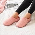 thumbnail image 2 of Zapatillas EverFoams Cozy Waffle de espuma viscoelástica para mujer, color rosa claro, 2 of 6