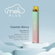 MELO Plus Melatonin Diffuser, Cosmic Berry - 800 puffs | 0% Nicotine, Vegan, Sugar-Free, Gluten-Free Aromatherapy