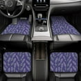thumbnail image 7 of Naloa Lavender Flowers Car Foot Mat Set of 4 Pieces - Universal Floor Liner Neoprene Full Set Floor Mats for Cars Trucks SUV, 7 of 7
