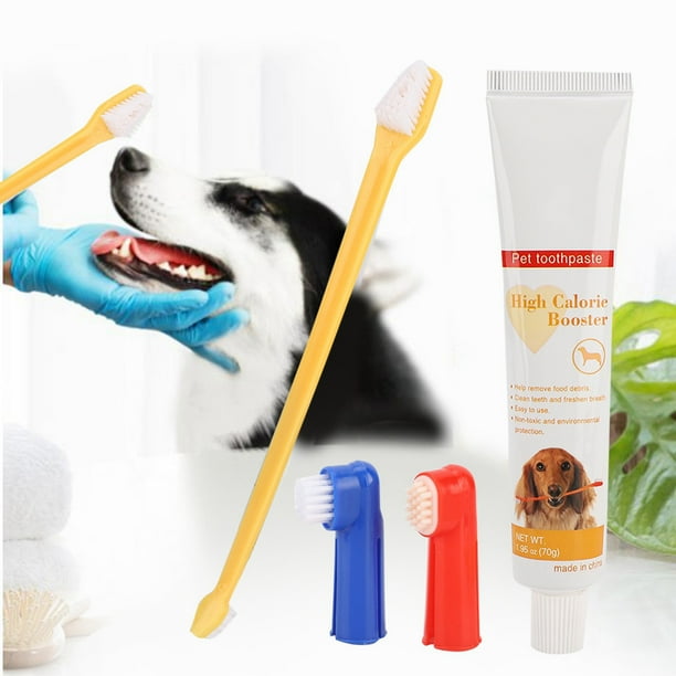 Pet Dog Toothbrush Toothpaste Set Bad Breath Calculus Brushing Teeth Pet Supplies