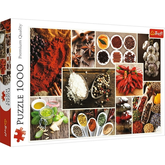 1000 Piece Jigsaw Puzzles, Spices, Food Puzzles, Collage Puzzles, Adult Puzzles, Trefl 10470
