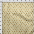 thumbnail image 4 of oneOone Cotton Jersey Light Yellow Fabric Animal Dress Material Fabric Print Fabric By The Yard 58 Inch Wide, 4 of 5