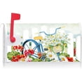 thumbnail image 2 of Floral Blooms Bicycle Fence Decoration Mailbox Cover with Magnetic Strip Spring Daisy Flower Mailbox Wraps Post Letter Box Cover Standard Size 21" X 18" for Garden Outdoor Yard Decor, 2 of 6