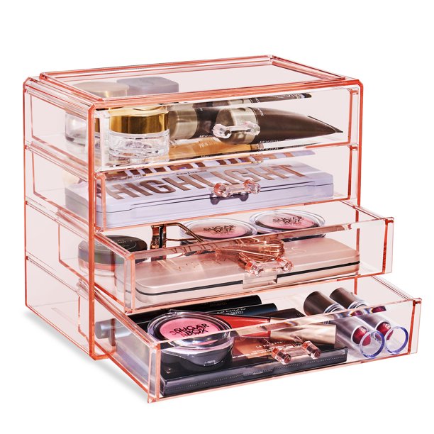 Sorbus Acrylic Cosmetics Makeup and Jewelry Storage Case Display 4