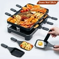 thumbnail image 7 of YOSHIKO Electric Griddle Grill Smokeless Indoor Grill and Outdoor Electric Grills Portable 2 in 1 with Adjustable temperature control with 8 Mini Pans for 2-6 People with Family Fun & BBQ Parties, 7 of 7