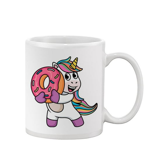 Unicorn With A Donut Mug - SPIdeals Designs,