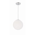 thumbnail image 3 of 56891-CH-WG Craftmade Lighting Gaze - 1 Light Pendant In Contemporary Style-10.88 Inches Tall and 10 Inches Wide-Chrome Finish-Frost White Glass Color, 3 of 5