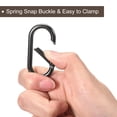 thumbnail image 4 of Uxcell 1.93 Inch Spring Oval Ring Round Snap Clip Trigger for Bag Purse Keychain, 8Pack Dark Grey, 4 of 6