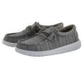 thumbnail image 2 of Hey Dude Children's Wally Linen Stone Shoes 130130704, 2 of 5