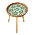 thumbnail image 2 of yuksok Table de Bout Design Ouvert Table à Thé avec Incrustations de Coquille Table de Chevet Multifonctionnelle pour 50cm, 2 of 9