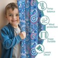 thumbnail image 3 of Blackout Kids Curtains,Paisley Pattern Childrens Insulated Curtains Set Of 2,Bedroom Essentials,Toddler Room Decor 42"x54"(106x137cm), 3 of 4