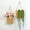Yellow953, variant on Wall Mounted Flower Basket | Handwoven Yellow Hanging Storage Basket 18x18x9cm | Decorative Wall Organizer for Dining Room, Door, Entryway | Sturdy Plastic, Cute Easter Bunny Design, Multi-Use Home