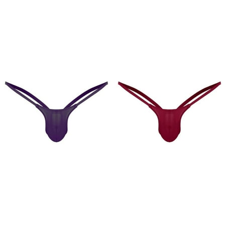 2-Pack Thong Briefs Open Back Rise Mens Underpants Low Underwear Push up Strapless Bras for Women Pack 1/4 Cup Bra Lingerie plus Size plus Size Cute Lingerie Push up Strapless Bras for Women 32a