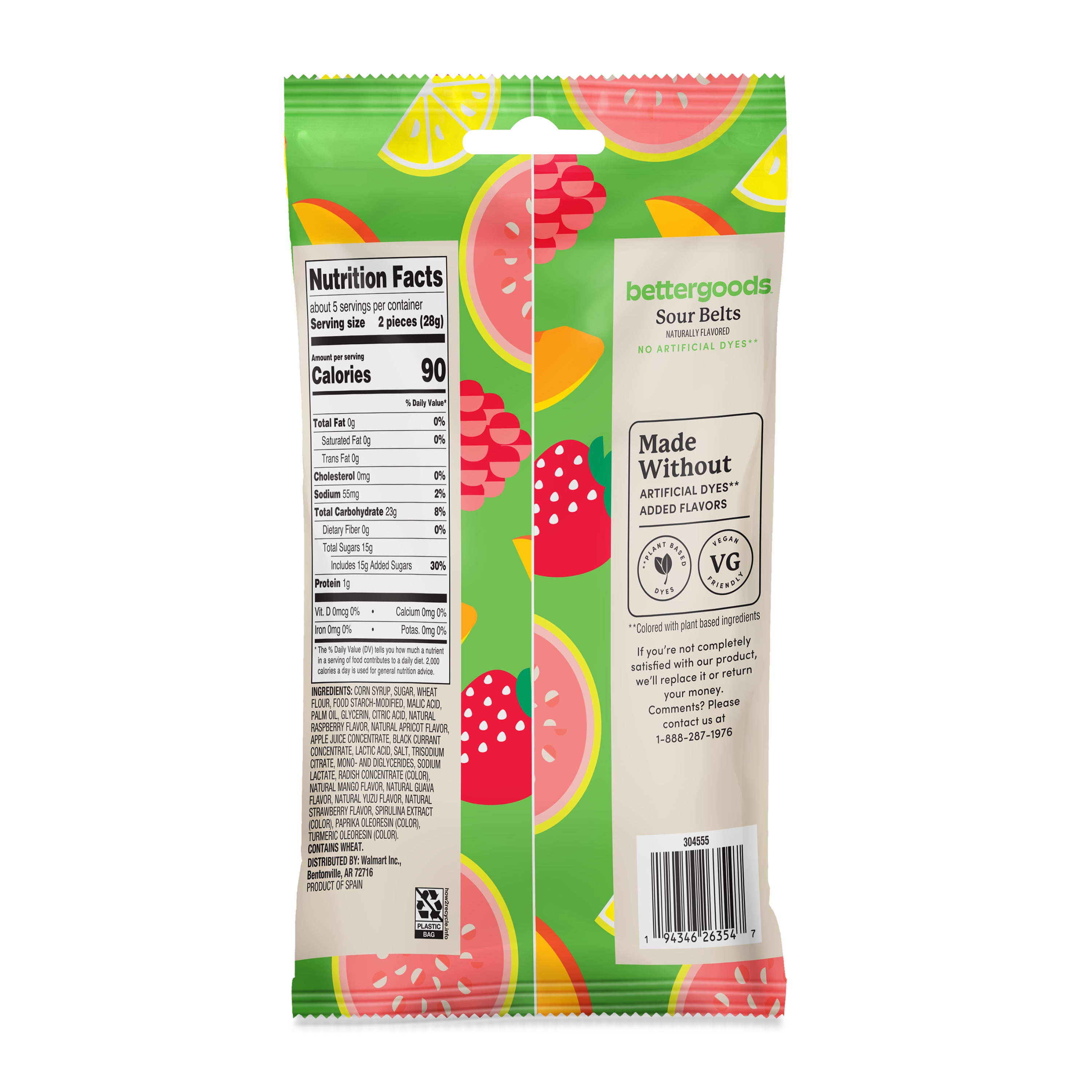 bettergoods Sour Gummy Belts, 5 oz