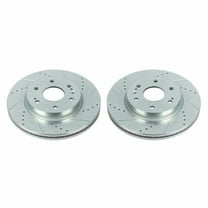 Power Stop Front Pair of Drilled and Slotted Brake Rotors AR84103XPR