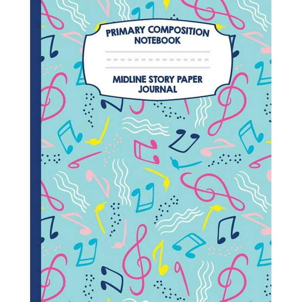 Primary Composition Notebook Midline Story Paper Journal Music Notes