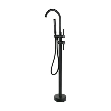 

TOBILI Freestanding Brass Bathtub Faucet Floor Mount Double Handle