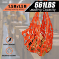 thumbnail image 4 of Lifting Net 3.28 X 3.28 Ft, Lifting Net Straps for Hoist 661lbs Load Capacity, Nylon Sling Hoisting Net 10CM Square Hole, 4 of 6