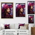 thumbnail image 4 of Designart "Fashionable Magenta Enigma" Fashion Woman Canvas Prints, 4 of 7