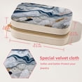 thumbnail image 5 of Marble Velvet Portable Jewelry Organizer with Removable Compartment - Necklace Holder, Jewelry Box, and Bracelet Holder, 5 of 7