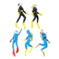 thumbnail image 6 of XEOVHV Scuba Diver Figurines Scale Models People Set Mini Swimmers Figurines Plastic Scuba Diver Toy Figures for Miniature Sand Table Ocean Party Sea Cake, 6 of 9