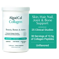 AlgaeCal Collagen - Clinically-Supported Collagen For Skin, Hair, Nails, Joints, & Bones. VERISOL®, FORTIBONE®, UC-II®, & FORTIGEL®, Multi Peptides, 30 Servings