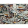 thumbnail image 3 of Ambesonne Floral Quilted Bedspread Set 3 Pcs, Flowers Garden Nature Print, Queen, Dark Mauve and Marigold, 3 of 4