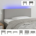 thumbnail image 3 of vidaXL LED Headboard Dark Gray 39.4"x2"x30.7"/34.6" Fabric, 3 of 55