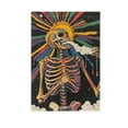 thumbnail image 6 of Yayeee Garden Flag 12" x 18" Double Sided Outdoor Yard Lawn Holiday Decorations, Colorful Skeleton Sun, 6 of 6