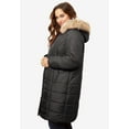 thumbnail image 2 of Roaman's Women's Plus Size Knee Length Puffer Coat, 2 of 6